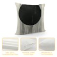 thumbnail image 4 of Creowell Mid Century Pillow Covers  Mid Century Modern Arch Lines  Black and White Decor Pillow Covers for Couch Sofa Bed Bedroom Living Room, 4 of 5