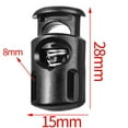 thumbnail image 4 of Cord Locks for Drawstrings,Shoe Lace Tie Locks,Draw String Clip,100Pcs Upgraded Plastic Cord Lock,Cord Locks - Draw String Clip with Spring Toggle Stoppers Buttons for Drawstrings,Shoelaces,Paracord, 4 of 4