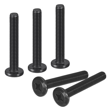 Lot de 25 M6-1.0 x 40mm Vis de Machine à Tête Ronde Plate, Attache d'Entraînement Phillips