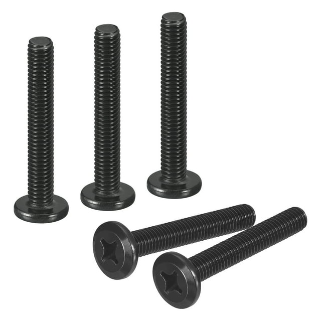 20Pack M6-1.0 x 40mm Flat Round Head Machine Screws, Phillips Drive Fastener
