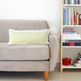 thumbnail image 3 of Ox Bay Light Yellow/White Bordered Flange Frame 14" x 36" Indoor Lumbar Throw Pillow, 3 of 11