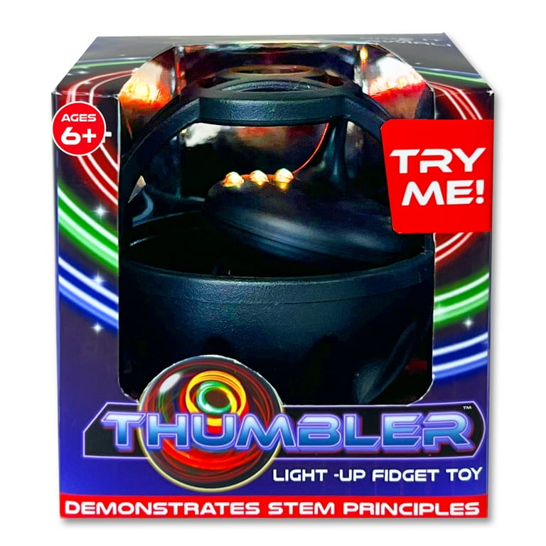 Top Secret Toys Thumbler Light up Fidget Toy for Child Ages 6