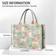 thumbnail image 3 of Large Capacity Tote Bag,Labrador Dog and Flower Floral Handbag Fashion Luxury Tote Bag,15.7"x13"x 5.1" Inches,Laptop Compatible, 3 of 6