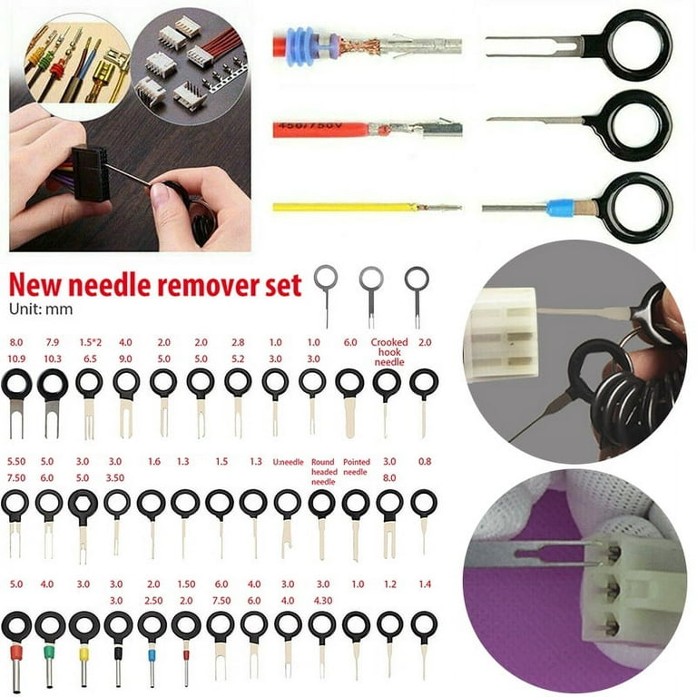 82Pcs Terminal Removal Tool Kit Depinning Pin Release Ejector Wire  Connector Key