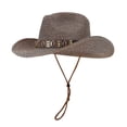 thumbnail image 1 of Chapeau de Soleil Décontracté Style Cowboy d'Été Style Panama, 1 of 3