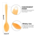 thumbnail image 2 of Silicone Dinner Spoon Long Handle Restaurant Kitchen Dessert Shop Orange, 2 of 7