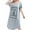 A-Gray, variant on Nightgown for Women Plus Size Long Sleepwear Printed Comfy Sleep Shirts 3 Pack (3X)