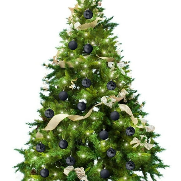 Christmas Ball Pendant, Decorative Shatterproof Christmas Tree Pendants Hanging 40mm Christmas Baubles Balls Ornaments Set Pack Of 34 Pcs