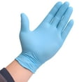 thumbnail image 2 of Nitrile Exam Gloves, Latex-Free, Blue, Large, Each (100 pieces per box), 2 of 4