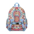 thumbnail image 4 of Healing Psychedelic Student Backpack Adjustable Padded Straps Chest Buckle Water-Resistant Lightweight Bookbag For Daily Use, 4 of 6