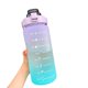 thumbnail image 3 of Botella de agua Motivational Morada de 2 litros sin BPA con adhesivo, 3 of 5