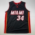 thumbnail image 4 of Autographed/Signed Ray Allen Miami Black Basketball Jersey Beckett BAS COA, 4 of 4