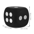 Qiysamall Large EVA Dice Game Dice Prop Portable Party Dice Prop Game