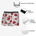 thumbnail image 4 of Fotbe Leaves And Anemone Flowers In Red Grey Men’s Total Support Pouch Boxer Briefs, X-Temp Cooling, Moisture-Wicking Underwear, Regular, Long-leg and Trunk-X-Large, 4 of 6