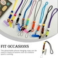 thumbnail image 3 of destyer Mobile Phone Lanyard Adjustable Reusable Neck Hanging Rope with Hook Microfiber Safety Straps Accessory Picnic Running Type 3, 3 of 6