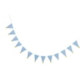 thumbnail image 1 of Banderín Triángulo Sombrero Florales Pancarta Deocraciónes Fiestas Tela Azul BLESIY Feliz cumpleaños Banderín Banner, 1 of 8