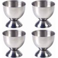 thumbnail image 1 of MyLifeUNIT Stainless Steel Soft Boiled Egg Cups Holder Stand Storage (4 Packs), 1 of 6