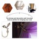 thumbnail image 5 of BRIGHTFUFU Abrazadera de cortina de metal decorativa con gancho de pared, 5 of 7