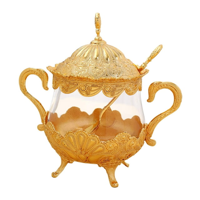 Maytalsory Spice Jars Sugar Bowl With Lid Unique Container Excellent For Kitchen Restaurant Decor Tea Room Home Coffee Bar Candies