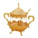 thumbnail image 5 of Azucarero, tarro de almacenamiento dorado con tapa, cuchara, bote de almacenamiento para condimentos, recipiente de azúcar para cafetería, cocina, BLESIY Tazón de azúcar, 5 of 8