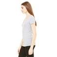 thumbnail image 2 of Women's Jersey Deep V-Neck Short Sleeve T-Shirt, 2 of 3