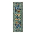 thumbnail image 3 of Lahome Decor 2'x6' Butterfly Kitchen Rug,2x6ft Runner Rugs for Hallways, Non-Slip Washable Rugs Stain Resistant Boho Floral Runner Low-Pile Runner Rug Rubber Backing for ‎Bathroom Bedroom,Green, 3 of 10