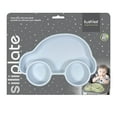 thumbnail image 2 of Kushies Silicone Divided Suction Baby Plate, Unbreakable, Microwave & Oven Safe, Blue Car, 1 Count, 2 of 4