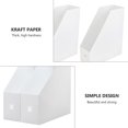 thumbnail image 4 of HLONK 2 Pcs File Storage Rack Plastic Document Shelf Magazine Holder Stand Cardboard Folders Office Student Use, 4 of 6