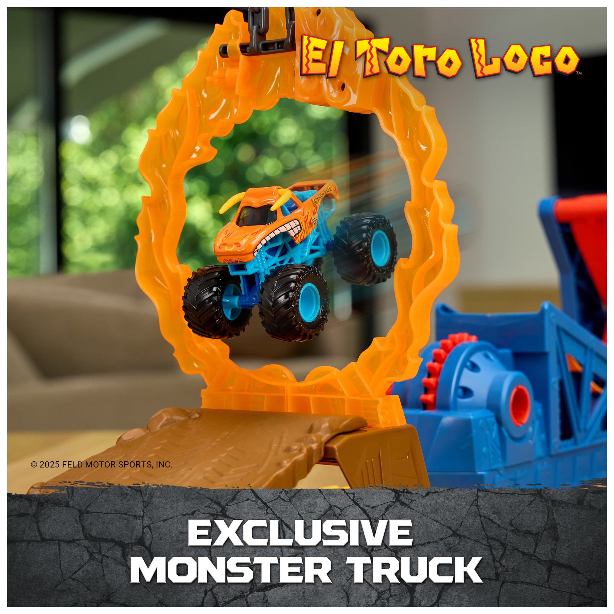 Monster Jam El Toro Loco Long Jump Playset with Exclusive Monster Truck (Walmart Exclusive)