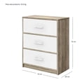 thumbnail image 5 of Comoda Cajonera Houzer 3 Cajones Tela Estructura Acero MDF, 5 of 5