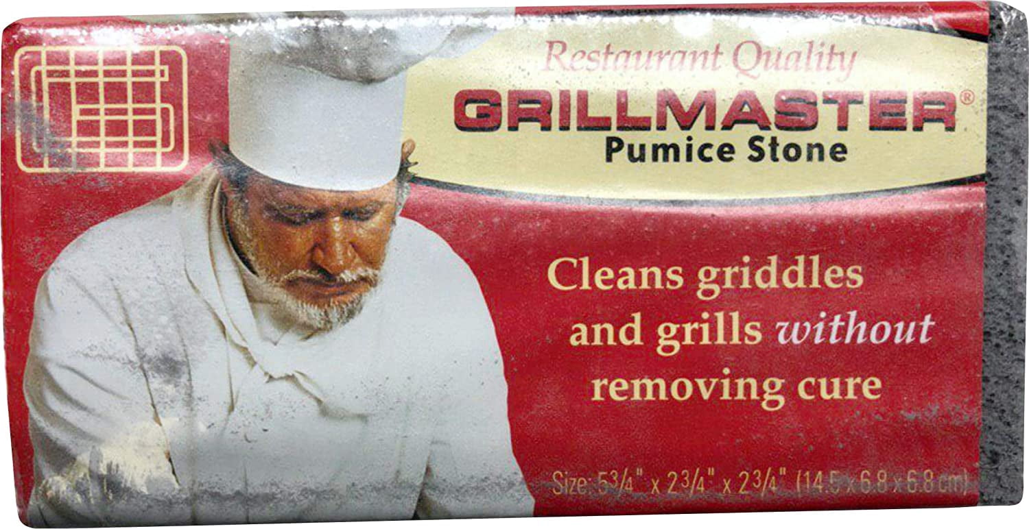 Grillmaster Griddle and Grill Cleaning Brick, 5.75 x 2.75, Gray, 12/Carton