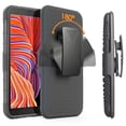 thumbnail image 5 of for Samsung Galaxy Xcover 5 Case with Tempered Glass Screen Protector Belt Clip Holster Defender Rugged Shock Proof Armor Heavy Protection Phone Cover w/Magnetic Mount Plate [Black], 5 of 9