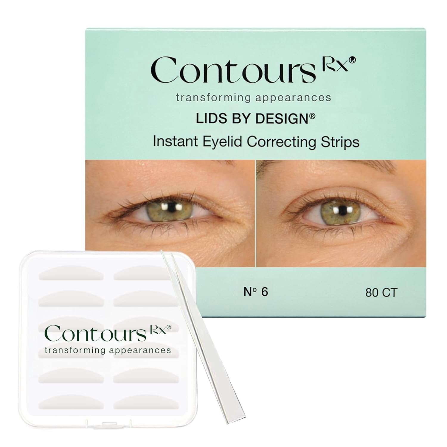 Contours RX, Lids by Design Eyelid Lift Strips, 80 Count, Clear