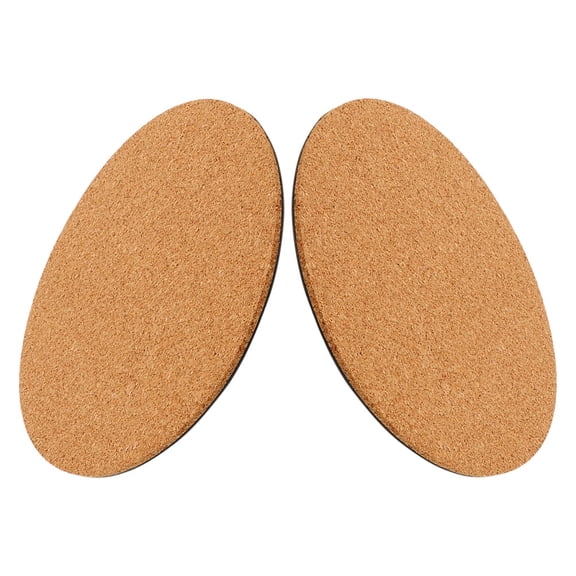 KALLORY 2Pcs Round Cork Trivets Protective Absorbent Versatile Use for Indoor Use and Garden Brown 11.8X11.8X0.18In