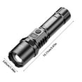thumbnail image 3 of Rechargeable Flashlight,UV Flashlight,365nm Uv Flashlight,High Power White Laser Flashlight With Usb Display,Portable Tactical Light For Outdoor Camping,Hiking& Daily Use., 3 of 9