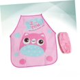 thumbnail image 4 of 3 piezas de agua para niños, bata pequeña con babero, delantal para niños, bata artística para niños pequeños, conjunto de 2 piezas, delantal, bata de dibujos animados, delantal rosa para ni, 4 of 5