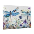 thumbnail image 2 of 12x16 inch Canvas Hanging Painting Dragonflies & Flowers Garden Wall Decor,Home Canvas Decor Garden Accessory,Exquisite Dragonflies & Flowers Modern Oil Paintings On Canvas,Living Room Decor, 2 of 6