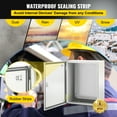 thumbnail image 4 of VEVOR Steel Electrical Box 20'' x 16'' x 10'' Electrical Enclosure Box, Carbon Steel Hinged Junction Box IP65 Weatherproof Metal Box Wall-Mounted Electronic Equipment Enclosure Box with Mounting Plate, 4 of 9