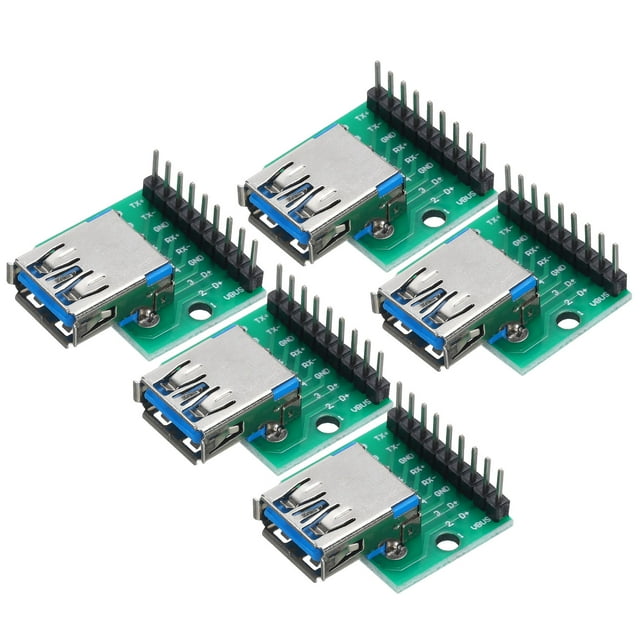 Unique Bargains 5 Pcs USB 3.0 Connecteur Femelle pour DIP Adaptateur Breakout Module PCB Board