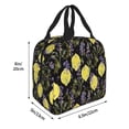 thumbnail image 3 of Lsque Lavender Flowers Pattern Lunch Bag Women/Men Insulated Lunch Box,Small Leakproof Cooler Food Lunch Containers Reusable High Capacity Lunch Tote Bags, 3 of 6