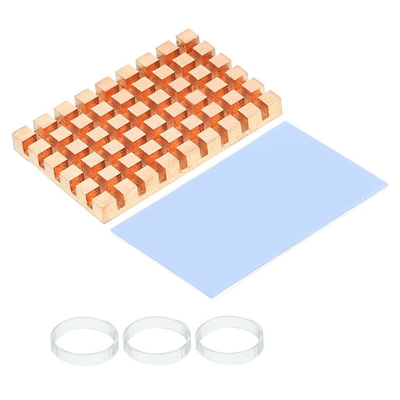Uxcell Copper Heatsink 40x26x4mm with Conductive Thermal Pads for Solid SSD Cooler