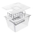 thumbnail image 1 of unique Sous Vide Cooker Machine 11L Container with Stainless Steel Rack Detachable Dividers Separator, 1 of 5