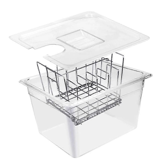 unique Sous Vide Cooker Machine 11L Container with Stainless Steel Rack Detachable Dividers Separator
