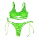 thumbnail image 5 of Traje de baño Tankinis de bikini con estampado de superposición de talla grande con relleno push-up para mujer Fridja  nalpqowj55439, 5 of 5