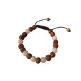 thumbnail image 1 of Tibetan Mala Rudraksha Wrist Mala/ Bracelet for Meditation (Rose quartz with Rudraksha), 1 of 1