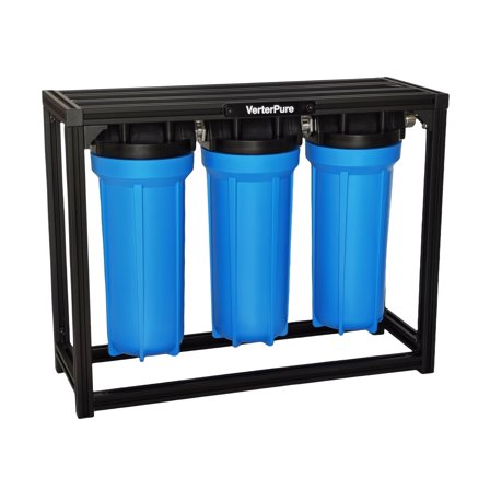 S3 PRO External 3-Stage RV Fresh Water Filter System, High Flow, 3/4 Inch GHT, Reduces Sediment Chlorine Odor