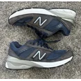 thumbnail image 2 of New Balance 990v5 Made In USA Men's Size 10 Running Shoes Navy Blue Brown NB, 2 of 6