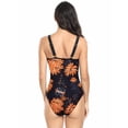 thumbnail image 3 of FEORJGP Women's Summer Swimwear Ladies Onepiece Swimsuit Sleeveless V Neck Jumpsuit Solid Color/Floral Bathing Suit Monokini Beachwear, 3 of 4