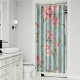 thumbnail image 2 of Waterproof Pioneer Shower Curtain 36x72 Inch Polyester Unique Colorful Floral Shower Curtain for Bathroom Hotel Home Decor with 7 Plastic Hooks, 2 of 5