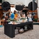 thumbnail image 2 of Mantel rectangular ABCCANOPY de poliéster negro de 6 pies, 2 unidades, 2 of 6